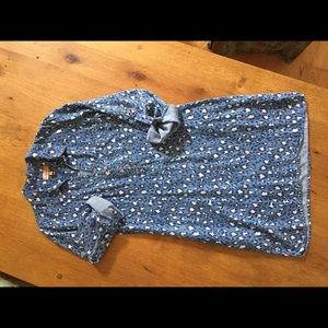 Kachel shirt dress w pockets & Henley sleeves sz6